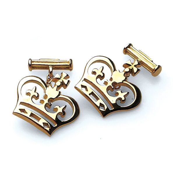 cufflinks-crown-gold Gemelli in oro corona