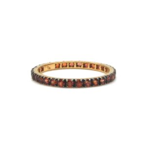 Eternity ring con zaffiri orange