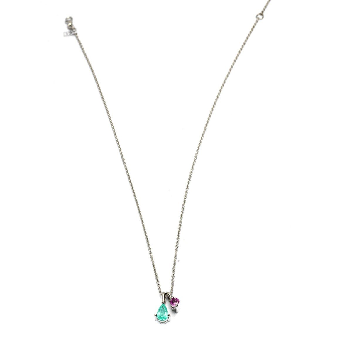 Acquista Orecchino da donna Levitha in taglio Goccia 0.66 Carati , Oro Bianco 585 Tormalina Rosa