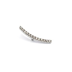 bar earring in white gold with brilliant cut diamonds