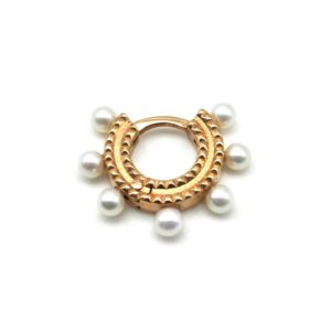 orecchino gioielli helix piercing oro rosso , perle d'acqua dolce