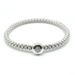 FOPE Flex'it bracelet in white gold and diamond pave