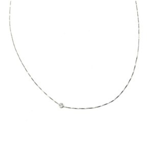 solitaire diamond necklace