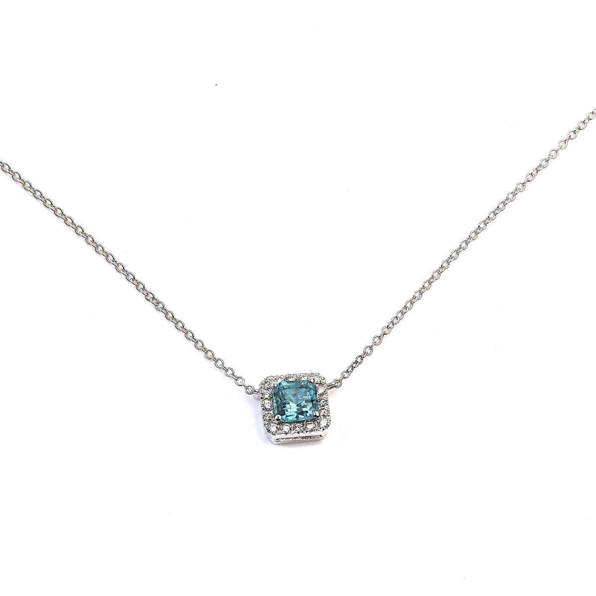 Girocollo indicolite e diamanti Girocollo indicolite e diamanti