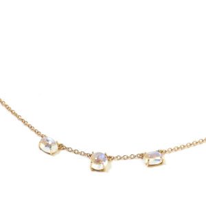 Collana oro rosae blue moon stone