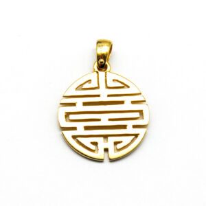 Ciondolo simbolo cinese oro rosa medio
