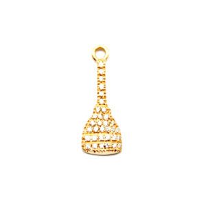 Pendant Mole rose gold and diamonds