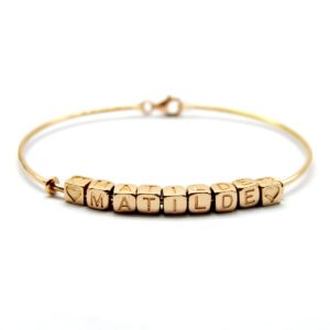 Bracciale in oro dadini