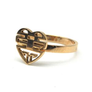 Anello simbolo cinese a forma di cuore