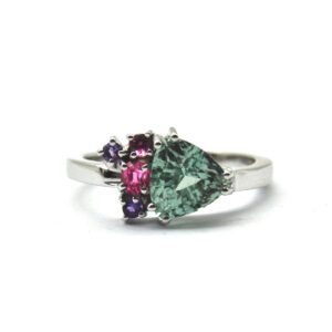 Anello fresh mint oro bianco