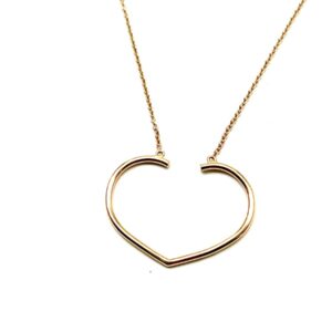 TOGETHER heart-shaped ring holder necklace