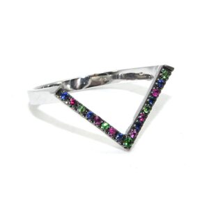 ANELLO TSAVORITI, ZAFFIRI, ZAFFIRI ROSA