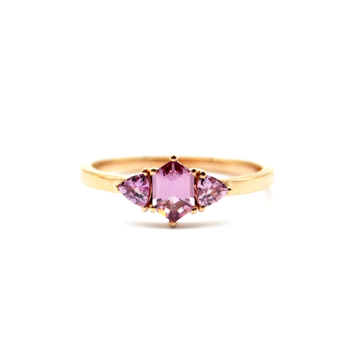 Rose gold and pink sapphire ring Rose gold and pink sapphire ring
